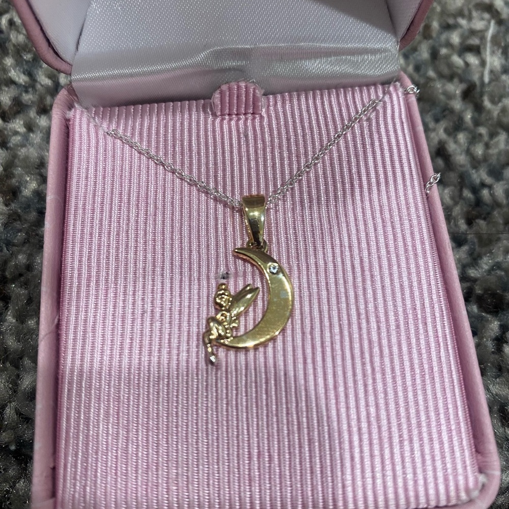 Gold Disney Fairy Necklace - Picture 2 of 3